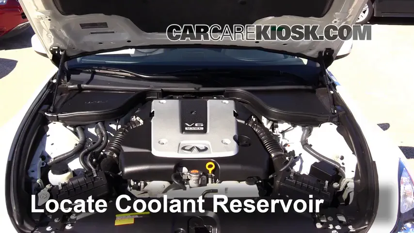 2013 Infiniti G37 X 3.7L V6 Coupe Antigel (Liquide de Refroidissement) Réparer les Fuites